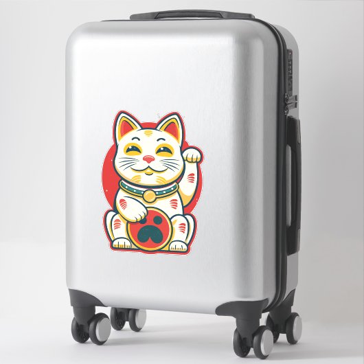 Maneki Neko - Lucky Cat Sticker (Koffer)
