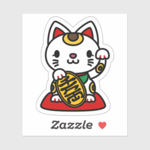 Maneki Neko (Lucky Cat) Sticker
