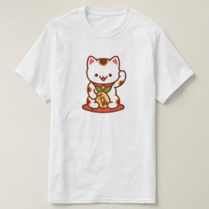 MANEKI-NEKO Lucky Cat T-Shirt - White