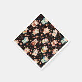 Maneki Neko Lucky Cats Personalized  Servet (Hoek)