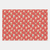 Maneki Neko Lucky Cats Wrapping Paper Set (Voorkant 3)