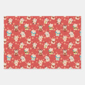 Maneki Neko Lucky Cats Wrapping Paper Set (Voorkant 2)