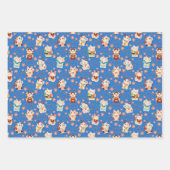 Maneki Neko Lucky Cats Wrapping Paper Set (Voorkant)
