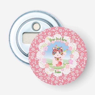 Maneki Neko Lucky Luna Button Flesopener
