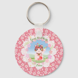 Maneki Neko Lucky Luna Round Sleutelhanger