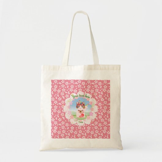Maneki Neko Lucky Luna Tote Bag (Voorkant)