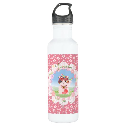 Maneki Neko Lucky Luna Waterfles (Voorkant)