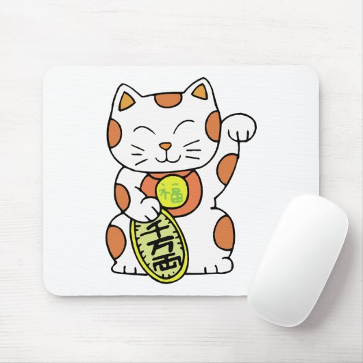 Maneki Neko Muismat (Met muis)