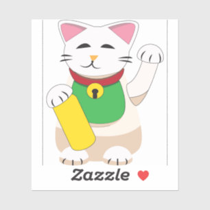 Maneki Neko of Beckoning Cat Sticker
