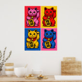 Maneki Neko Poster (Keuken)