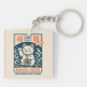 Maneki-Neko Sleutelhanger (Achterkant)