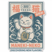 Maneki-Neko Sticker (Voorkant)