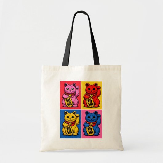 Maneki Neko Tote Bag (Voorkant)
