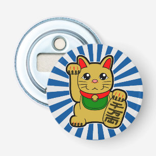 Maneki Neko's gelukskat Button Flesopener