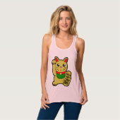 Maneki Neko's gelukskat Tanktop (Volledige Voorkant)