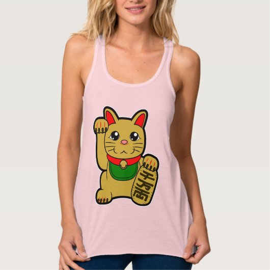 Maneki Neko's gelukskat Tanktop (Voorkant)