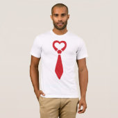 Manentine's Day Stropdas T-shirt (Voorkant volledig)