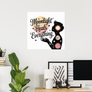 Maneschijn geneest alles Hemelse Mysticus Poster