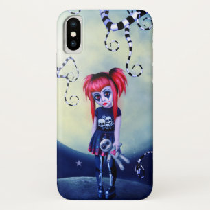 Maneschijn Goth-pop iPhone X Hoesje