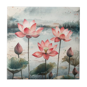 Maneschijn Lotusmeer (7) Tegeltje