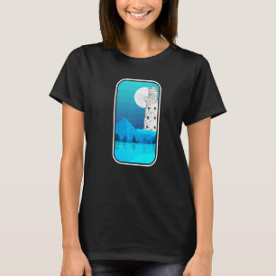 Maneschijn Natuur Boom Zeevaart Volle Maan Zee Lic T-shirt