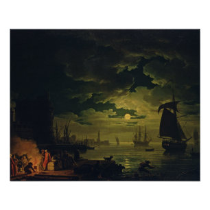 Maneschijn over Palermo High-Fidelity Fine Art Perfect Poster