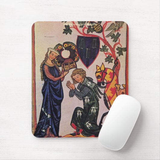 Manesse Codex Religieuze Kunst Mousepad Muismat (Met muis)