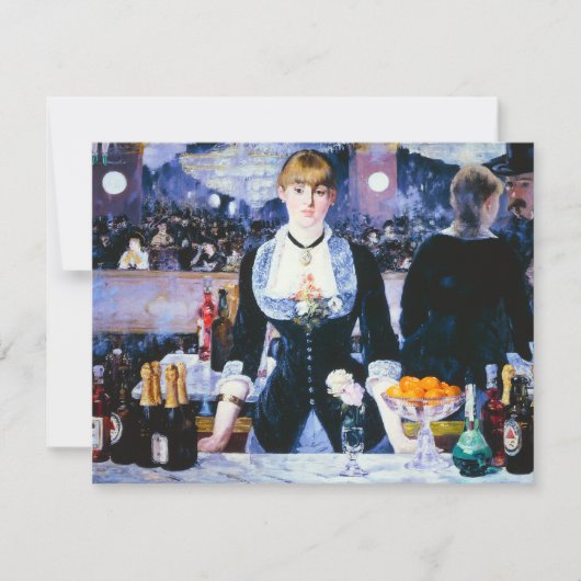 Manet Bar aux Folies Bergere Invitations (Devant)