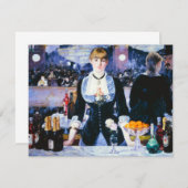 Manet Bar aux Folies Bergere Invitations (Devant / Derrière)