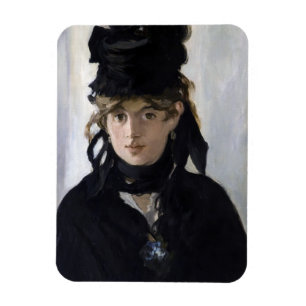 Manet - Berthe Morisot met een boeket van violette Magneet