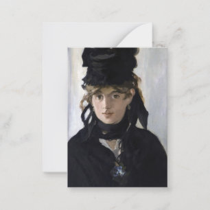 Manet - Berthe Morisot met een boeket van violette Notitiekaartje