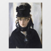Manet - Berthe Morisot met een boeket van violette Raamsticker (Vel)
