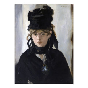Manet - Berthe Morisot met een boeket viooltjes Foto Afdruk