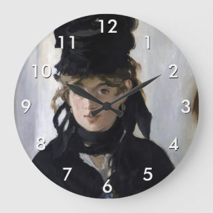 Manet - Berthe Morisot met een boeket viooltjes Grote Klok