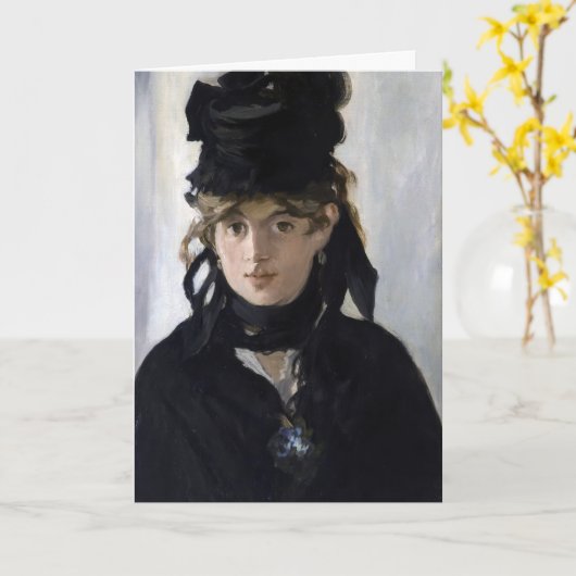 Manet - Berthe Morisot met een verzameling viooltj Kaart (Gele Bloem)