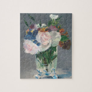 Manet Bloemen in een kristalvet, c.1882 Legpuzzel