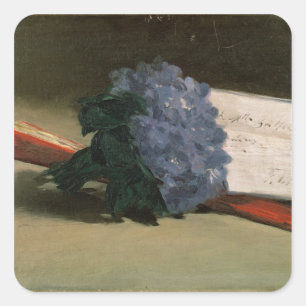 Manet Bouquet of Violets, 1872 Vierkante Sticker