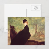 Manet | De Horsvrouw, 1875 Briefkaart (Voorkant / Achterkant)