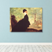 Manet | De Horsvrouw, 1875 Canvas Afdruk (Insitu (Houten vloer))