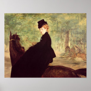 Manet De Horsvrouw, 1875 Poster