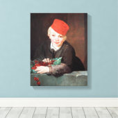 Manet | De jongen met de kersen, 1859 Canvas Afdruk (Insitu (Houten vloer))