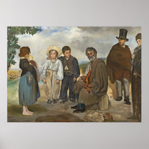 Manet De oude muzikant, 1862 Poster