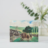 Manet - De Reizen bij Longchamp Briefkaart (Staand voorkant)