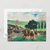 Manet - De Reizen bij Longchamp Briefkaart (Voorkant / Achterkant)