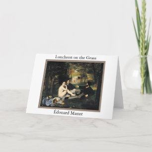 Manet - Déjeuner Sur Les Cartes De Voeux En Herbe