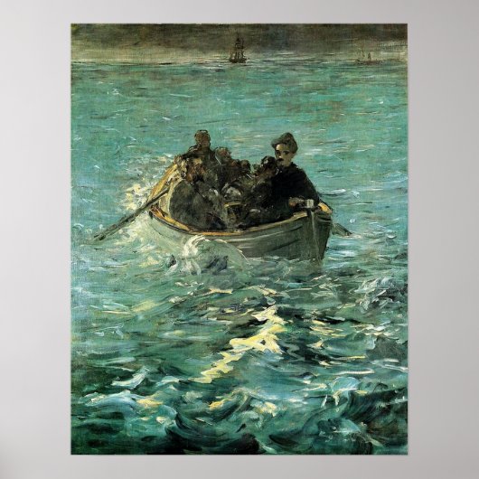Manet - Escape of Rochefort, 1880 Poster (Voorkant)