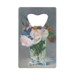 Manet fleurit dans un vase en cristal, c.1882