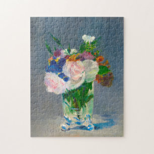 Manet Flowers in een Crystal Vase Legpuzzel