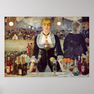 Manet Follie's Bergere Bartender Poster