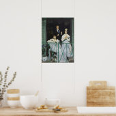 Manet - Het Balkon Poster (Keuken)